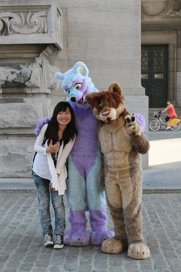 Belgium Strikes Back, Fursuiters with people